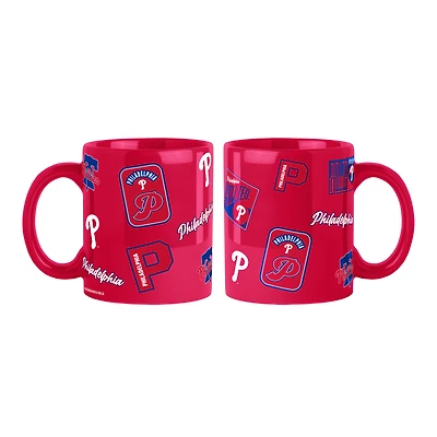 Logo Brands Philadelphia Phillies 2-Pack 15oz. Color Mug Set