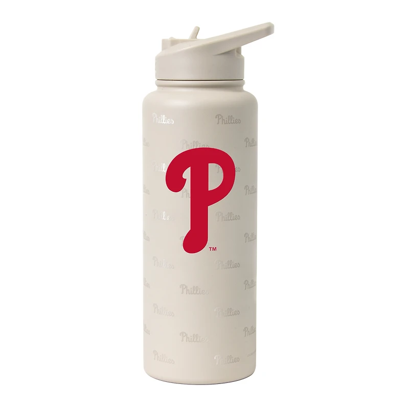 Bouteille désaltérante Logo Brands Philadelphia Phillies 34 oz Sand Ghost Quencher