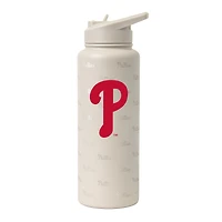 Bouteille désaltérante Logo Brands Philadelphia Phillies 34 oz Sand Ghost Quencher