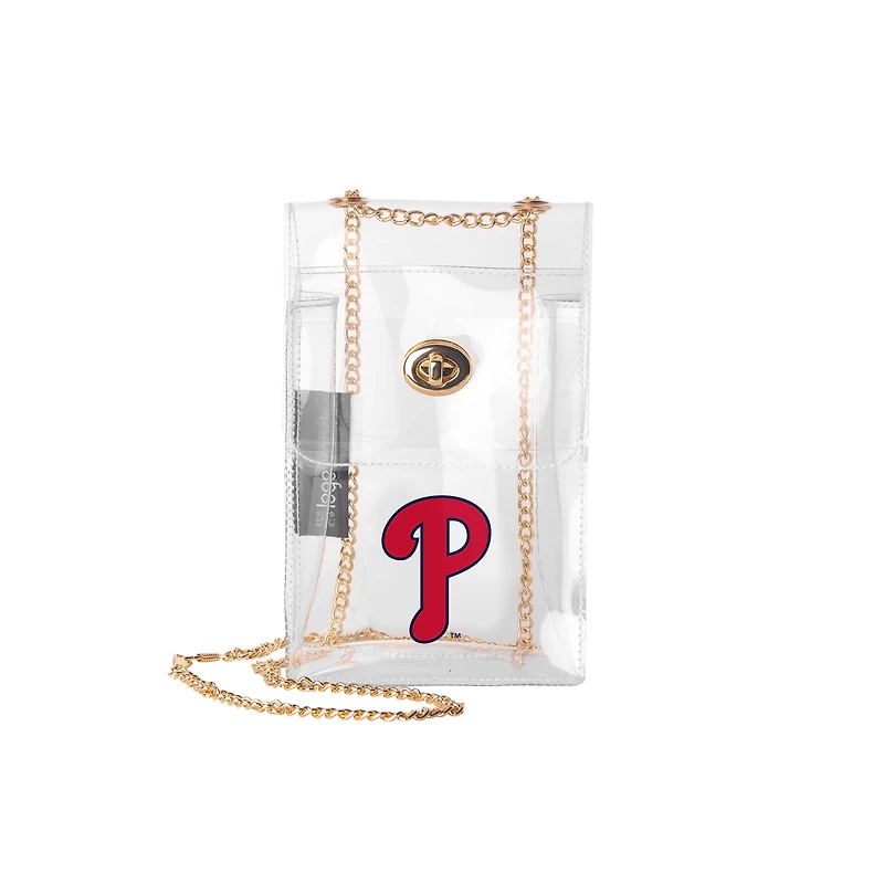 Logo Brands Philadelphia Phillies Clear Essential Crossbody Purse