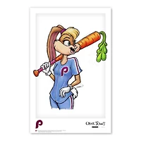 Lola Bunny Phillies de Philadelphie 11"x 17" Looney Tunes affiche imprimée