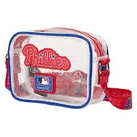 Loungefly Philadelphia Phillies Clear All Over Logo Crossbody Bag