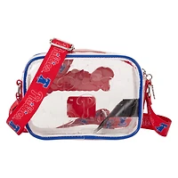 Loungefly Philadelphia Phillies Clear All Over Logo Crossbody Bag