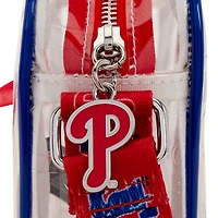 Sac bandoulière Loungefly Philadelphia Phillies transparent avec logo intégral