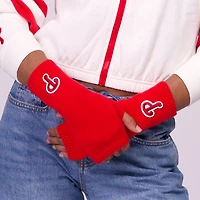 Lusso  Philadelphia Phillies Fingerless Gloves Tri-Blend