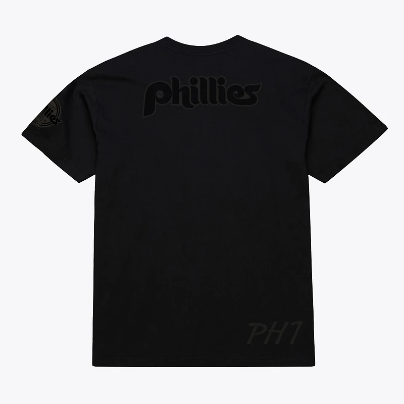 Men Mitchell & Ness Black Philadelphia Phillies Cooperstown Collection Phantom T-Shirt