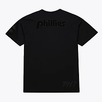 Men Mitchell & Ness Black Philadelphia Phillies Cooperstown Collection Phantom T-Shirt