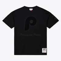 Men Mitchell & Ness Black Philadelphia Phillies Cooperstown Collection Phantom T-Shirt
