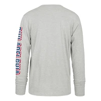 Men's '47  Gray Philadelphia Phillies Big & Tall Distressed Franklin Long Sleeve T-Shirt