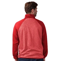 Veste de survêtement à glissière complète G-III Sports by Carl Banks pour homme, rouge, Philadelphia Phillies Runners Raglan