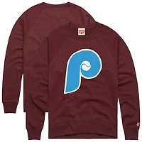 Sweat-shirt à capuche rétro Tri-Blend pour homme, bordeaux, hommage aux Phillies de Philadelphie