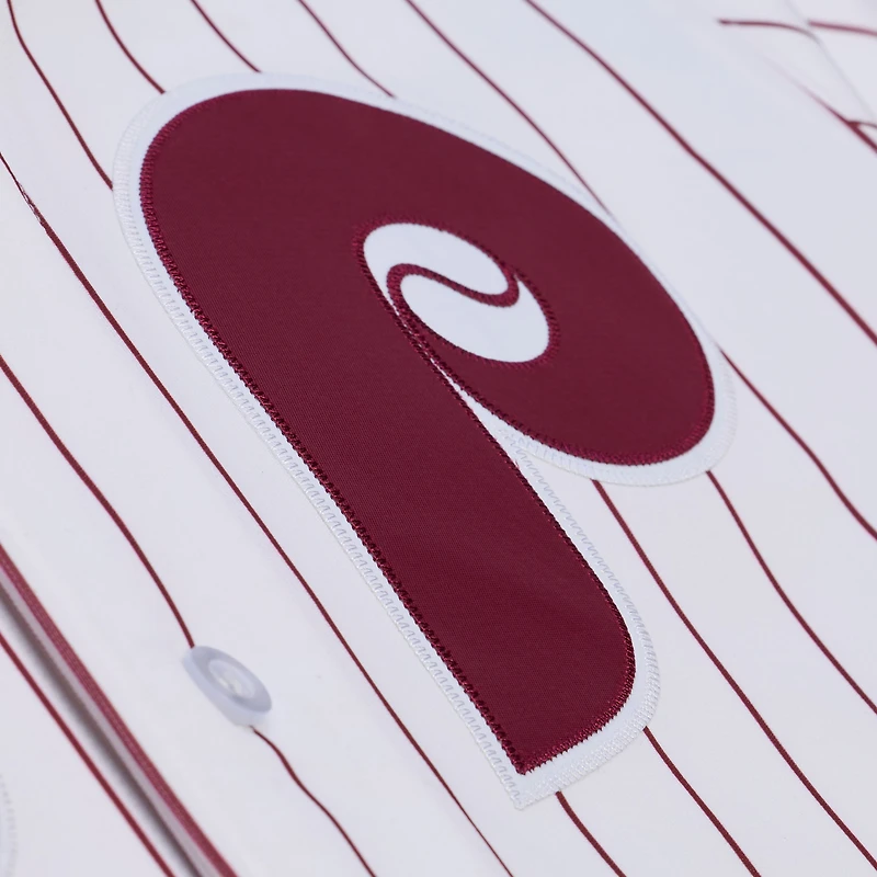 Men's Mitchell & Ness Chase Utley White Philadelphia Phillies 2003 Cooperstown Collection Authentic Jersey