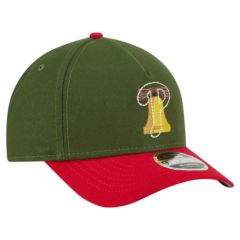 Casquette ajustable 9FORTY A-Frame City Feature de Philadelphie Phillies de New Era pour homme, vert foncé