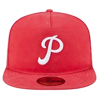 Casquette ajustée New Era 59FIFTY rouge Philadelphia Phillies Championship Side Flag pour homme
