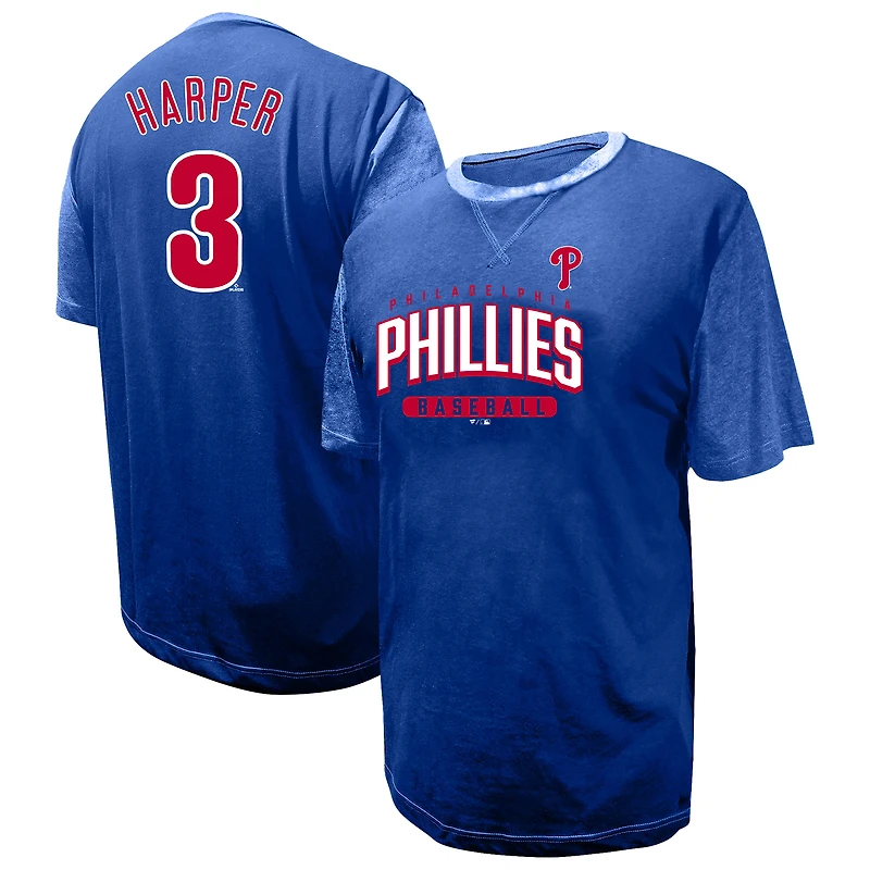 Men's Profile Bryce Harper Royal Philadelphia Phillies Big & Tall Name Number T-Shirt