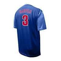 T-shirt pour homme avec nom et numéro Bryce Harper Royal Philadelphia Phillies Big & Tall