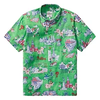 Chemise boutonnée rouge Reyn Spooner pour homme, motif Scenic Tri-Blend des Philadelphia Phillies