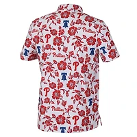 Men's Reyn Spooner  White Philadelphia Phillies Pua Performance Polo