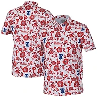 Men's Reyn Spooner  White Philadelphia Phillies Pua Performance Polo