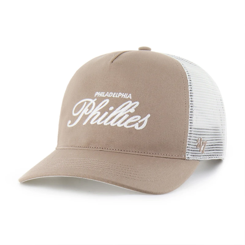 Men's '47  Brown Philadelphia Phillies Foundational Mesh Hitch Adjustable Hat