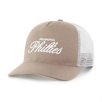 Men's '47  Brown Philadelphia Phillies Foundational Mesh Hitch Adjustable Hat