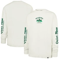 Men's '47  Cream Philadelphia Phillies Quiet Please Foundation Long Sleeve T-Shirt