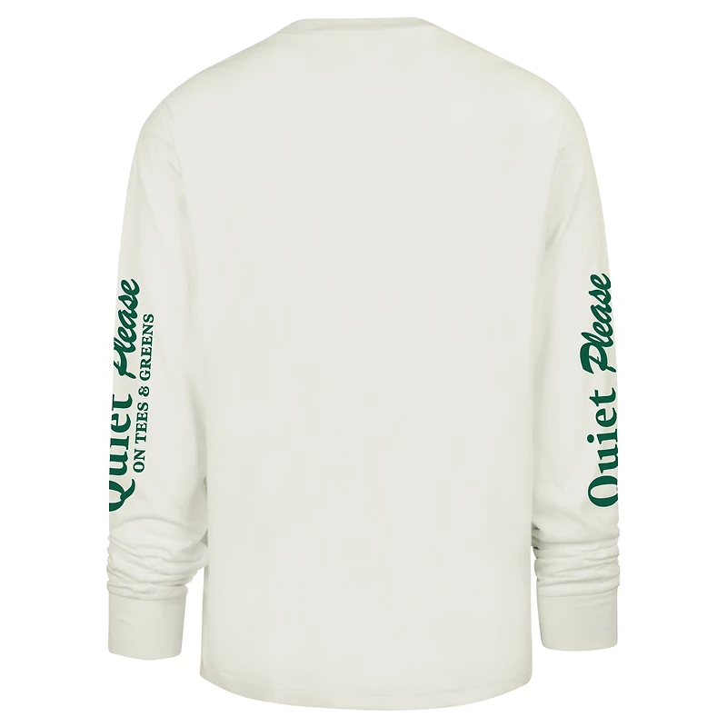 T-shirt à manches longues pour homme « 47 Cream Philadelphia Phillies Quiet Please Foundation »