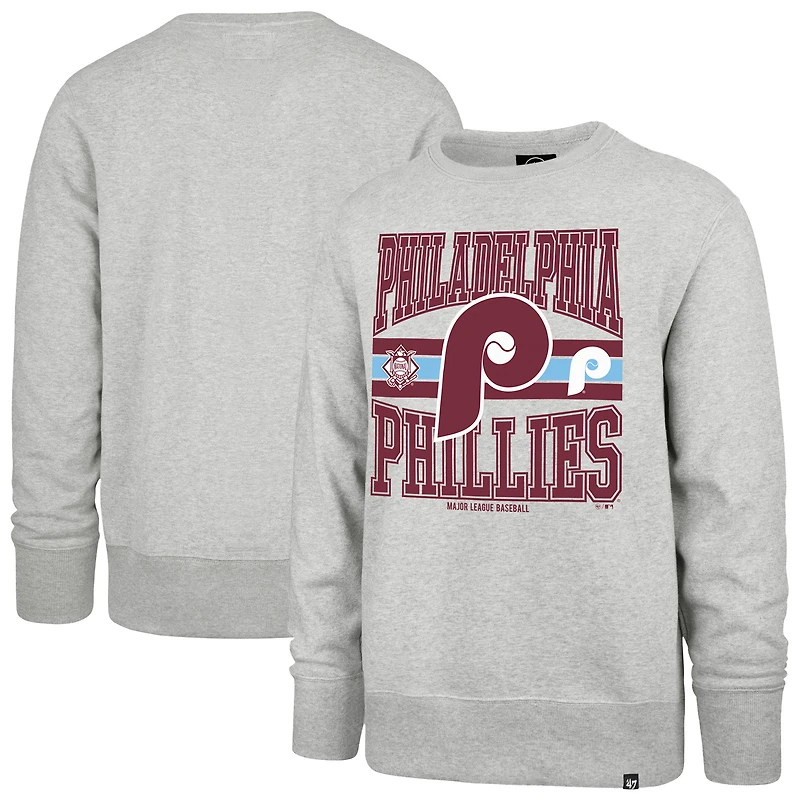 Sweat-shirt à capuche gris Philadelphia Phillies Letters Headline pour homme '47
