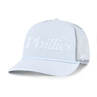Men's '47 Light Blue Philadelphia Phillies Foundation Script Hitch Adjustable Trucker Hat