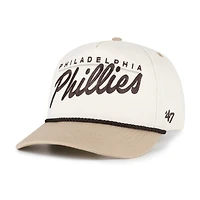 Men's '47  Natural/Tan Philadelphia Phillies Neutral Terrain Hitch Rope Adjustable Hat