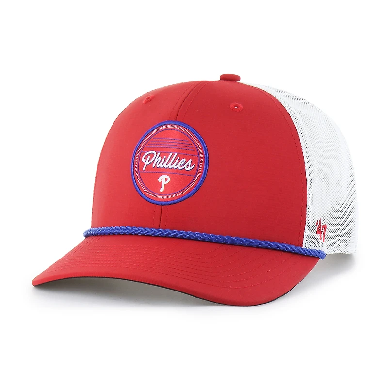Casquette ajustable Fairway Trucker rouge/blanc '47 pour homme des Philadelphia Phillies