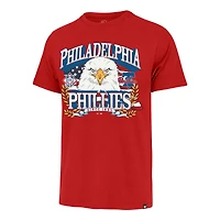 Men's '47  Red Philadelphia Phillies Americana Eagle T-Shirt