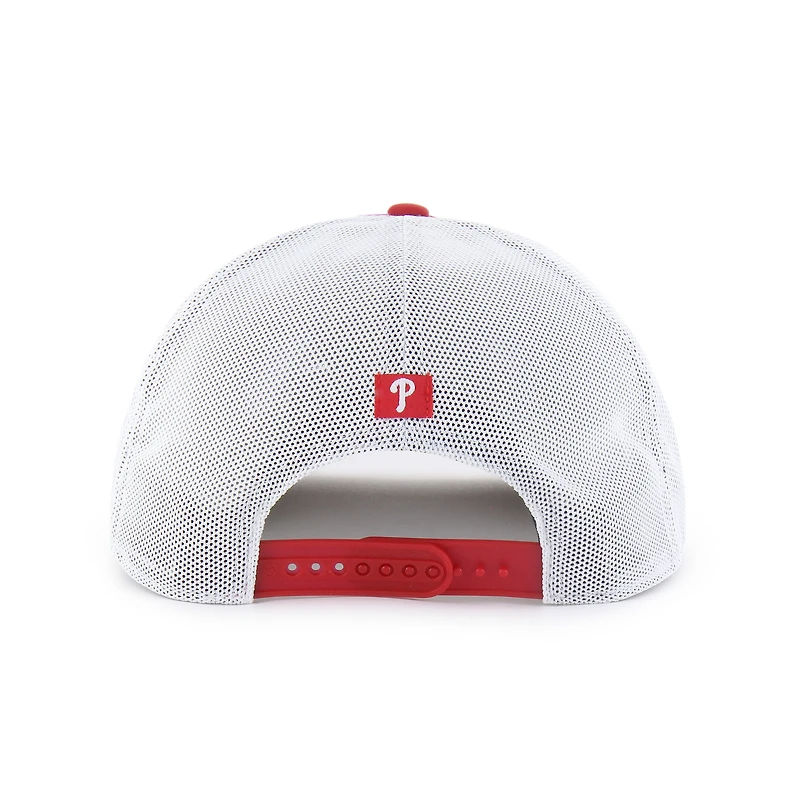 Men's '47 Red Philadelphia Phillies Brrr Downburst Mesh Hitch Adjustable Hat
