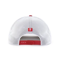Men's '47 Red Philadelphia Phillies Brrr Downburst Mesh Hitch Adjustable Hat
