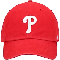Casquette ajustable rouge Philadelphia Phillies « Clean Up » pour homme, modèle 47