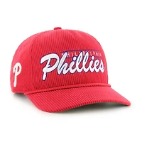 Casquette ajustable en velours côtelé rouge Philadelphia Phillies '47 pour homme