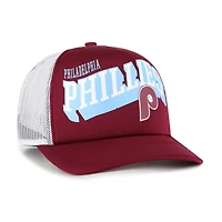 Casquette snapback Meander en mousse rouge des Philadelphia Phillies pour homme, modèle 1947