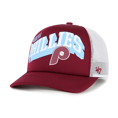 Casquette snapback Meander en mousse rouge des Philadelphia Phillies pour homme, modèle 1947