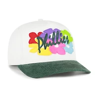 Casquette ajustable Philadelphia Phillies Flora Gallery Hitch blanche et verte n° 47 pour homme