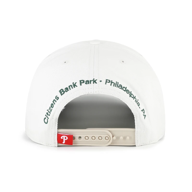 Men's '47 White/Green Philadelphia Phillies Flora Gallery Hitch Adjustable Hat