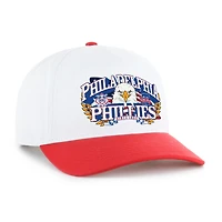 Men's '47 White/Red Philadelphia Phillies Americana Eagle Hitch Adjustable Hat