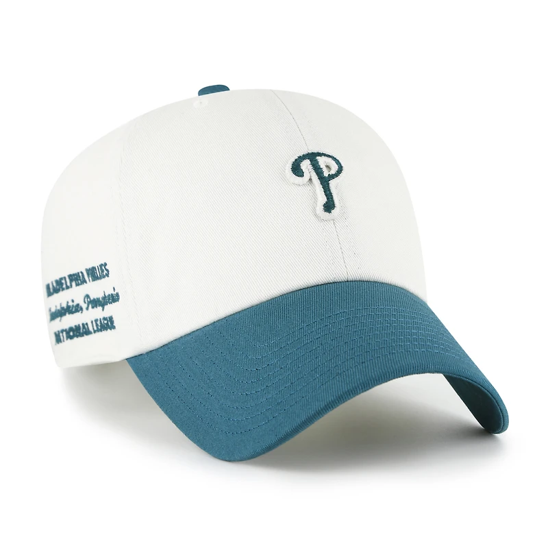 Casquette ajustable Philadelphia Phillies « 47 » blanche et turquoise, style contemporain, modèle 47 ...