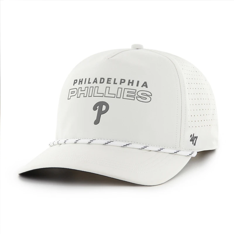 Casquette ajustable Philadelphia Phillies Forward Vault Hitch blanche pour homme, modèle 47