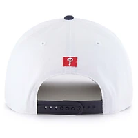 Casquette ajustable patriotique blanche « 47 » pour homme, motif attelage inversé des Phillies de Philadelphie