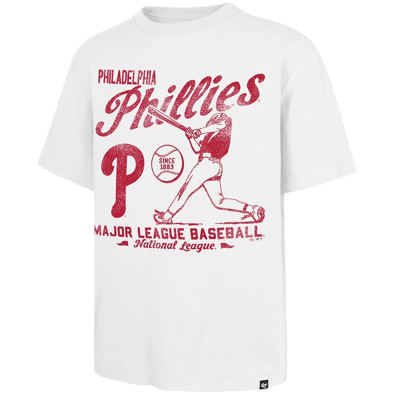 T-shirt blanc « 47 » pour homme, édition régionale des Philadelphia Phillies
