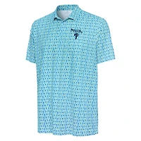 Men's Antigua Blue Philadelphia Phillies Palm Tree Spring Training Crowns Polo