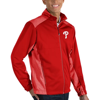 Veste zippée intégrale Revolve pour homme Antigua Red Philadelphia Phillies