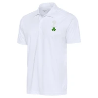 Men's Antigua  White Philadelphia Phillies Shamrock Tribute Polo