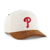 Men's Carhartt x '47 Natural/Brown Philadelphia Phillies Undyed Relaxed Hitch Adjustable Hat