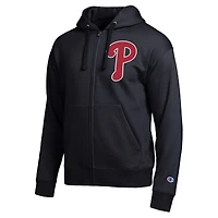 Men's Champion  Black Philadelphia Phillies All-Star Full-Zip Hoodie